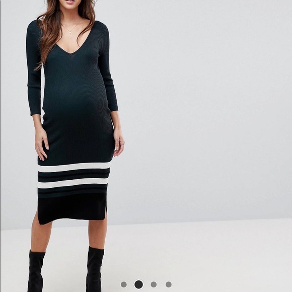 New Look Maternity Knitted Lattice Back 